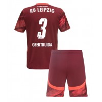 Dres RB Leipzig Lutsharel Geertruida #3 Gostujuci za djecu 2024-25 Kratak Rukav (+ kratke hlače)